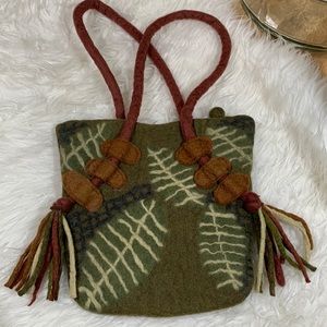 Rising Tide Wool Felt Purse